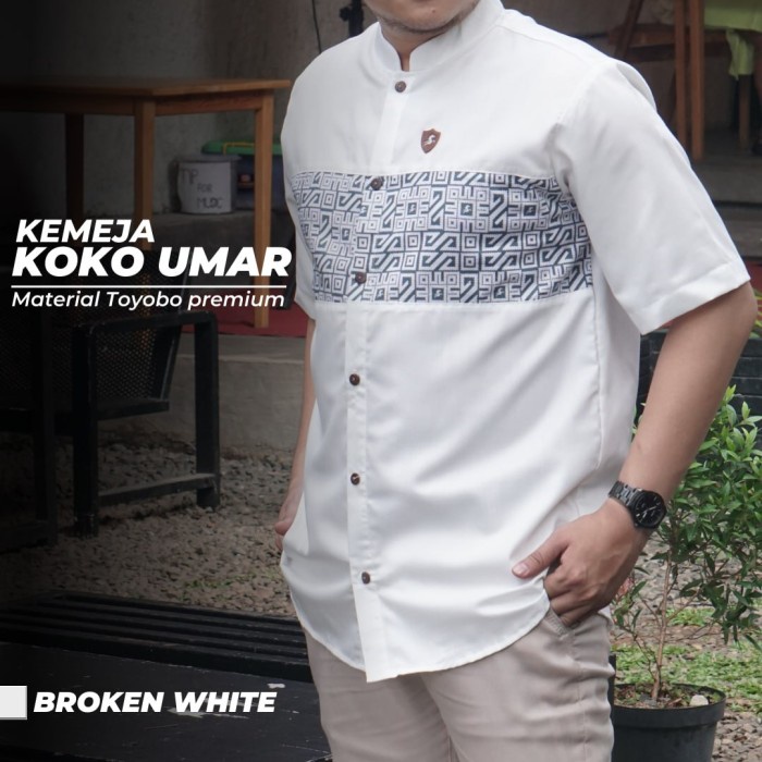 Baju Kemeja Koko Pria Umar Series Bahan Katun Toyobo Premium