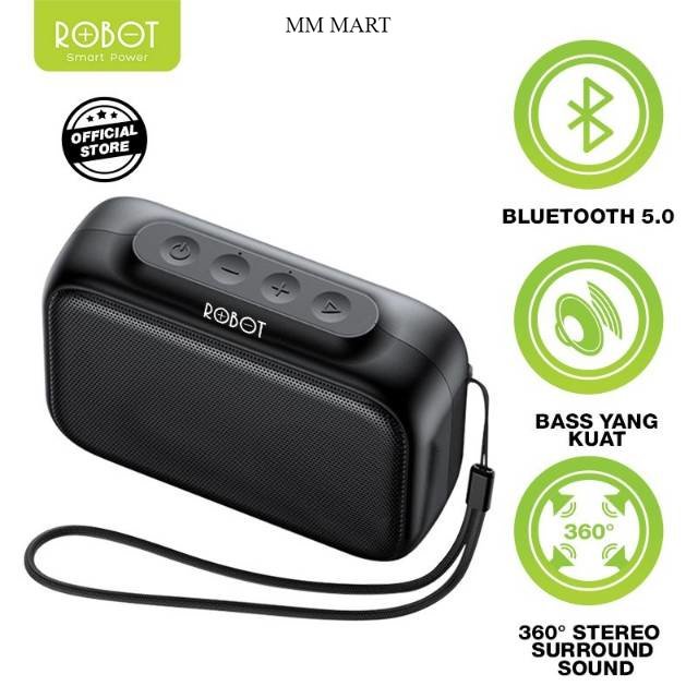 [BISA COD] Robot RB100 Bluetooth Speaker Original