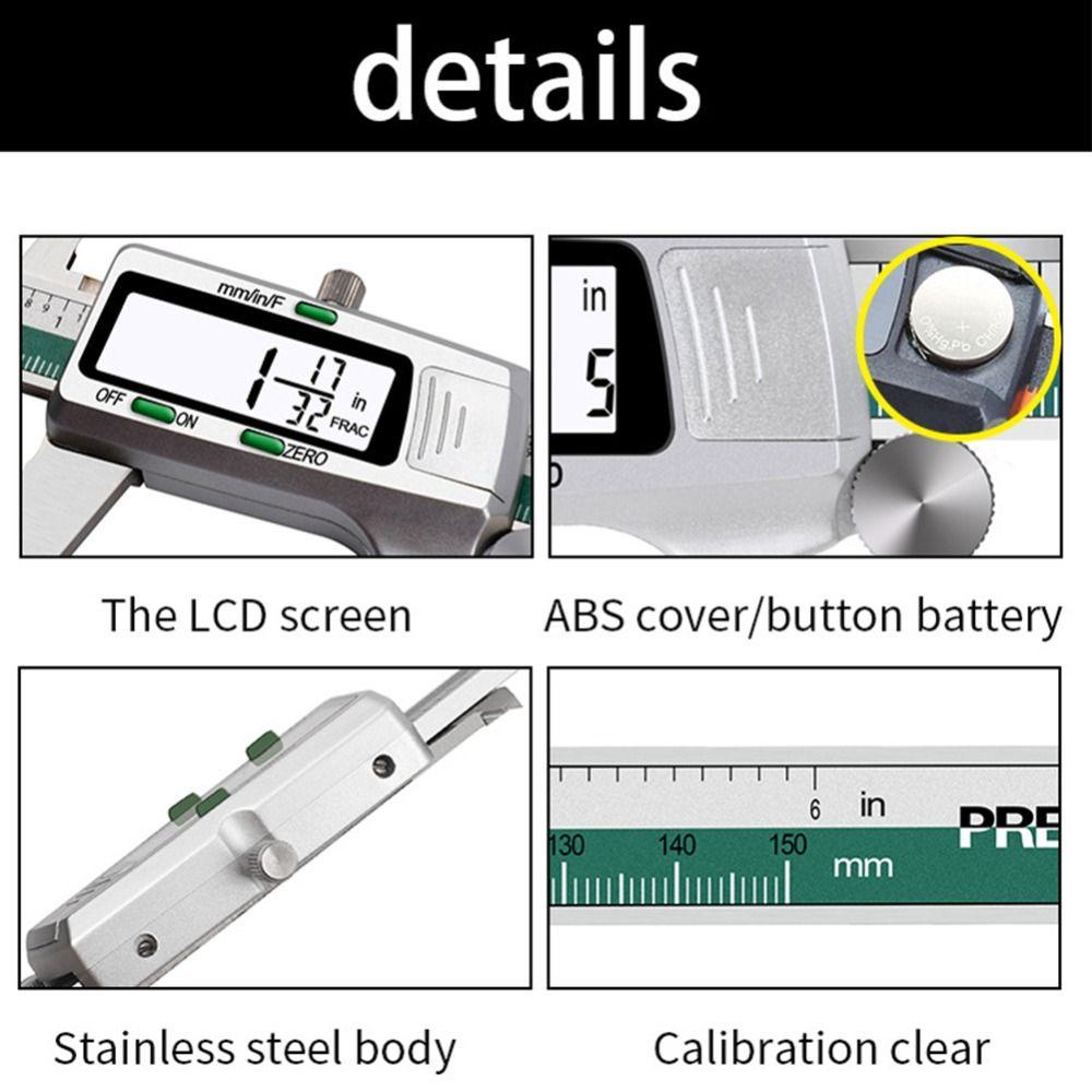 POPULAR Populer Jangka Sorong Digital Jangka Sorong Elektronik Vernier Caliper Metal Vernier Caliper Digital Alat Ukur Jangka Sorong