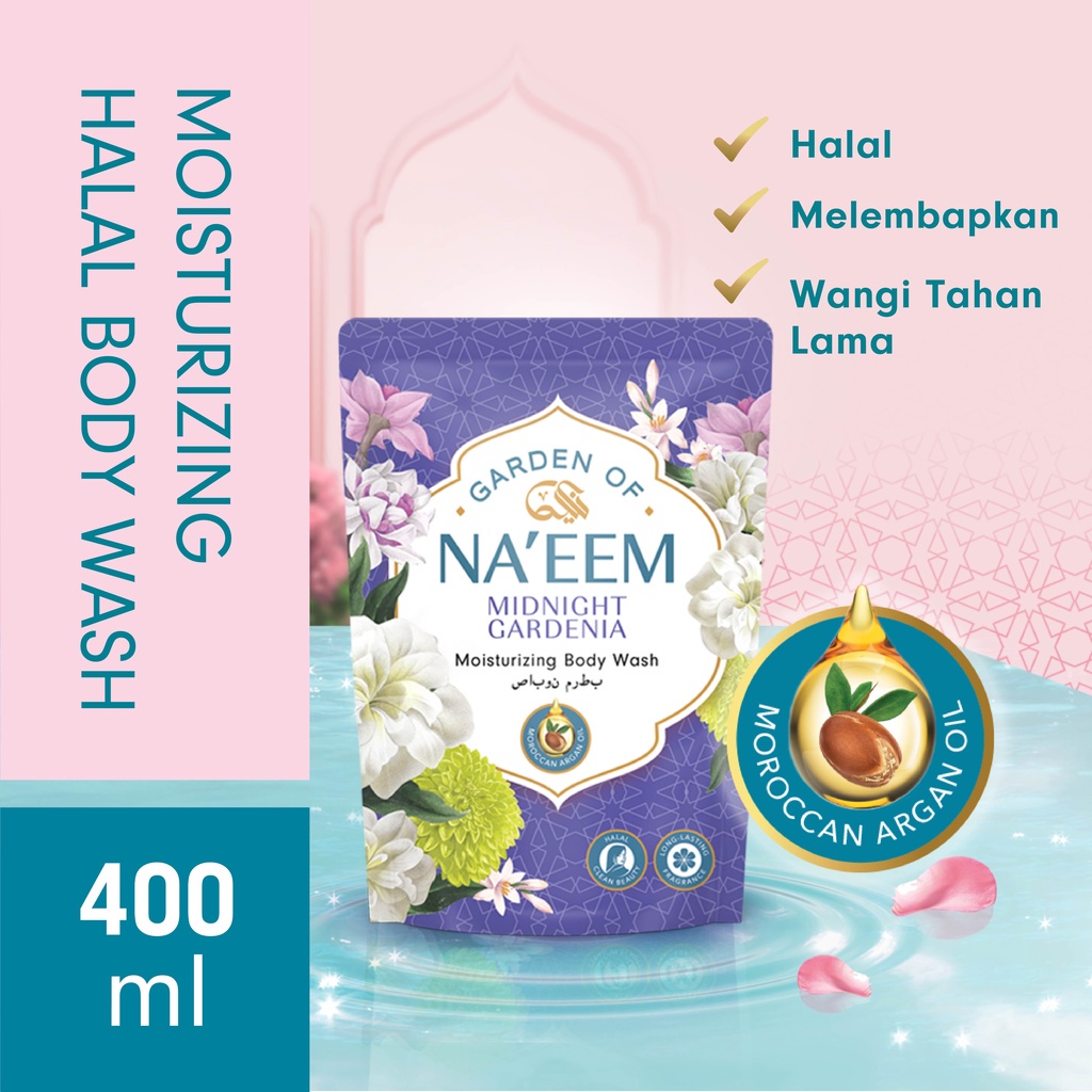 ★ BB ★ Garden Of Na'eem Body Cleanser - Sabun Cair Royal Jasmine - Taifi Rose - Midnight Gardenia | Naeem