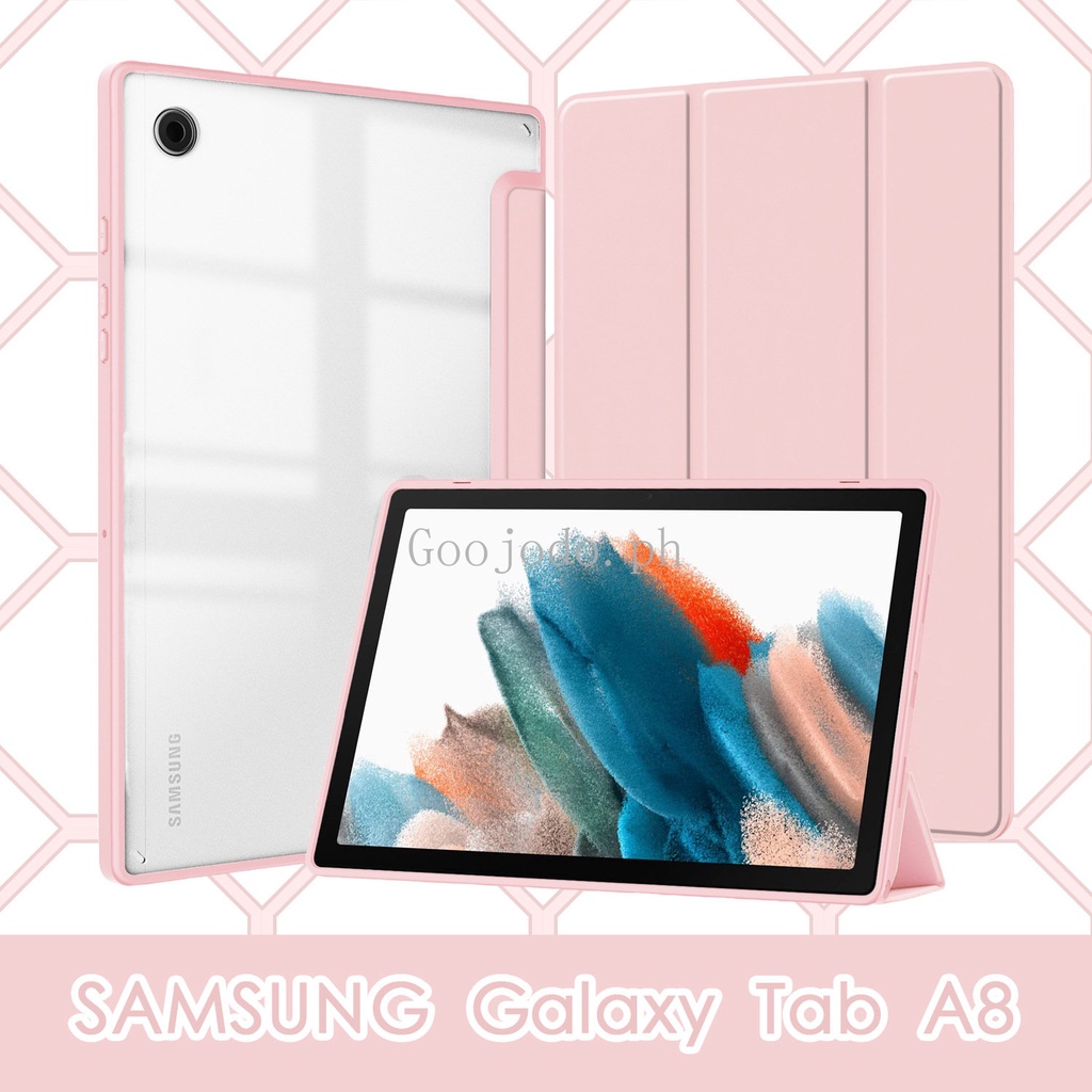 Hybrid Slim Akrilik Case Untuk Samsung Galaxy Tab A8 10.5&quot;2022 SM-X200 Hybrid Kasar Kickstand Smart Leaher Cover Dengan Tempat Pensil