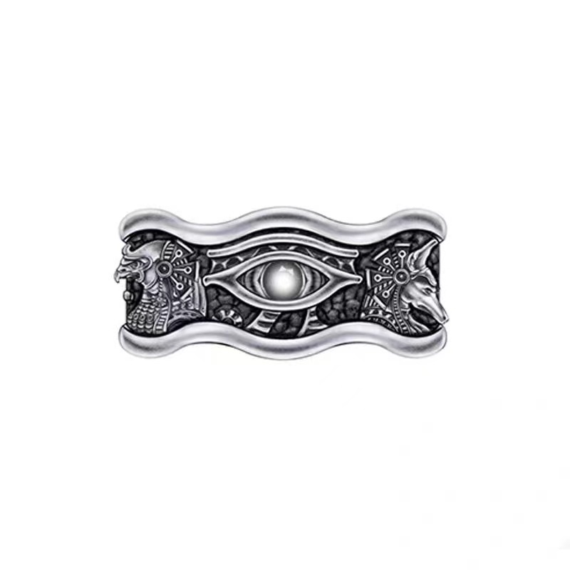 Retro Horus Demon Eye Cincin Pria Trendi Pria Seni Cincin