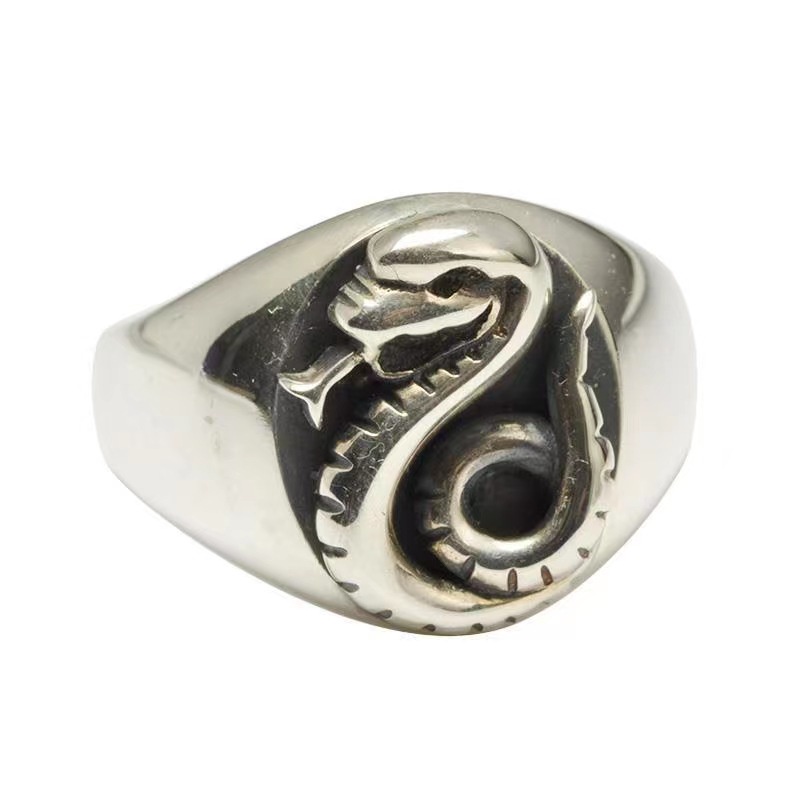 Cincin Insignia Keluarga Draconic Malfoy Klasik Untuk Pria: Snake House Style