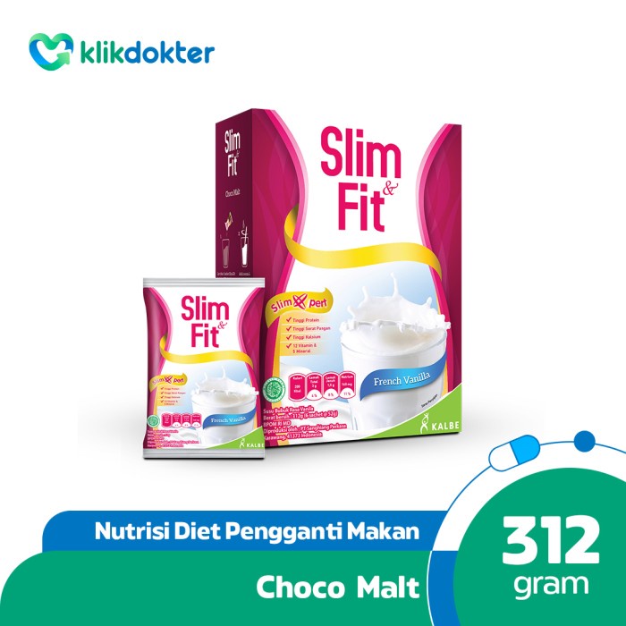 

Promo Terjangkau Slim & Fit Milk Meal Replacement Vanilla 6X52gr