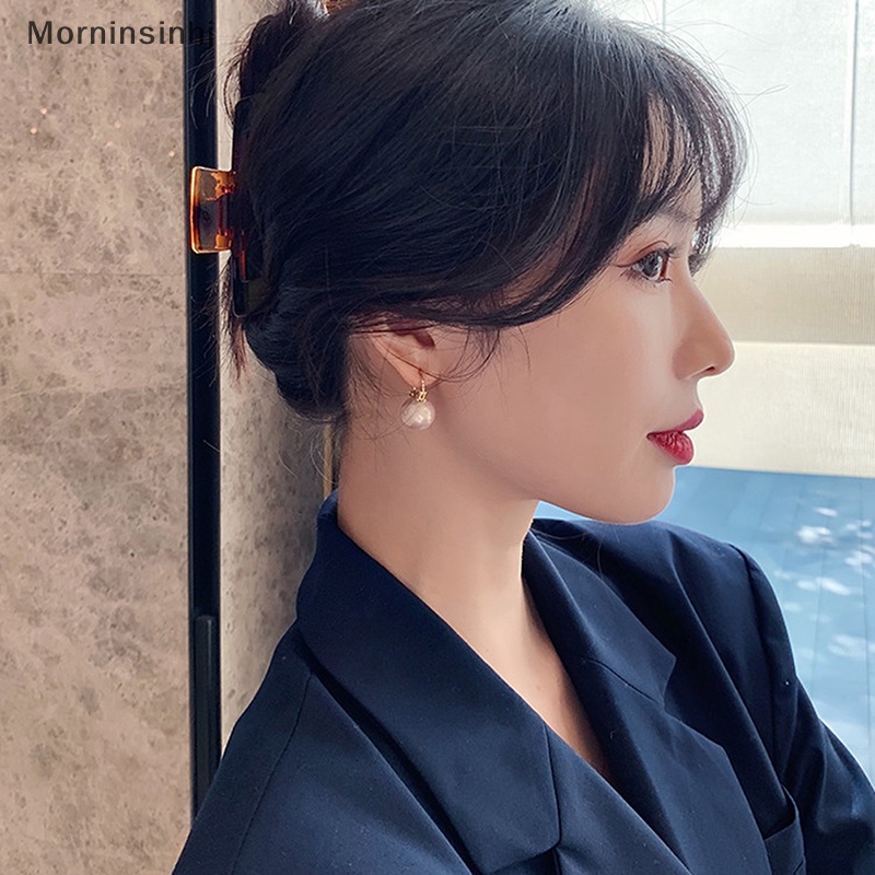 Mornin Anting Liontin Mutiara Wanita Elegan Baru Perhiasan Fashion Korea Sederhana id