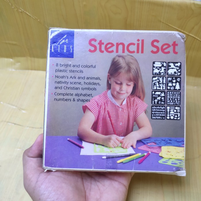 

Stencil Set 8 Pcs 1980 - Stensil Anak