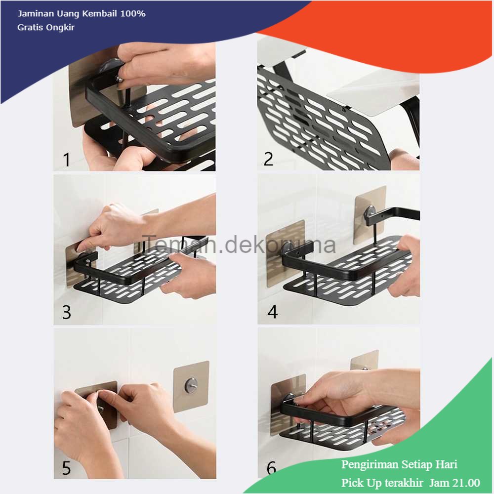 TD - DPR CANRY Rak Gantung Kamar Mandi Dapur Organizer Rack Aluminium - CR530