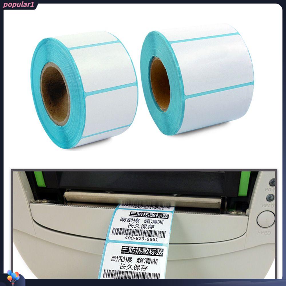 Populer 700pcs/Roll Kartu Stiker Thermal Harga Supermarket Cetak Perlengkapan Paket Label