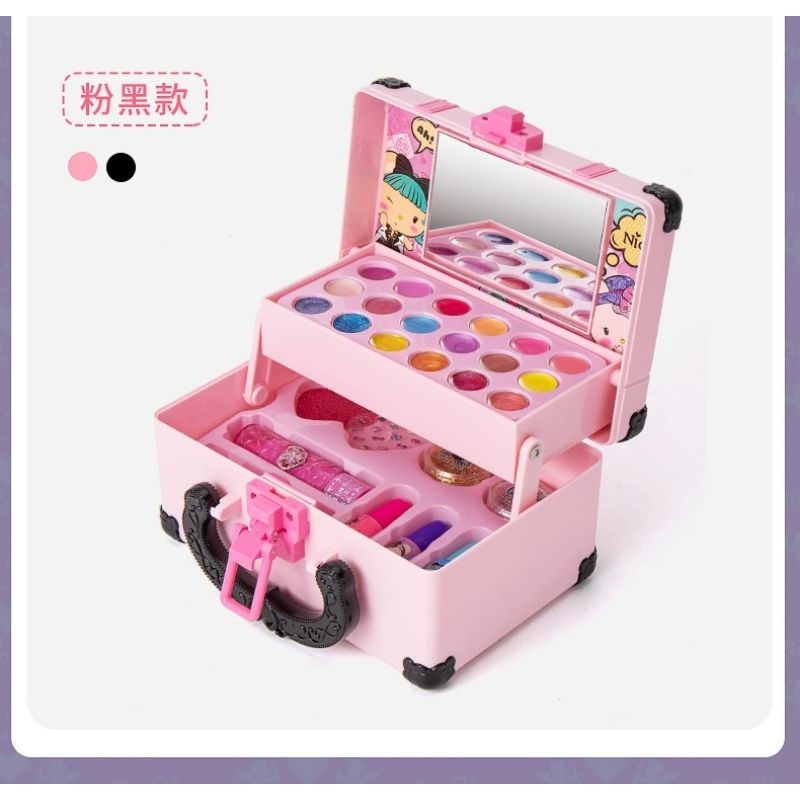 MAINAN MAKE UP ANAK PEREMPUAN MAINAN SET ANAK PEREMPUAN GIRL PRETEND PLAY MAKE UP  BLACK PINK MAINAN SET ANAK PEREMPUAN