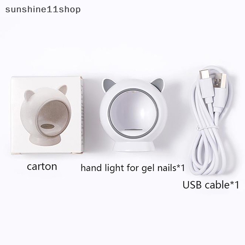 Sho 6W Pengering Kuku Mini USB UV Lampu LED Nail Art Putih Bentuk Telur Desain 120S Cepat Kering N