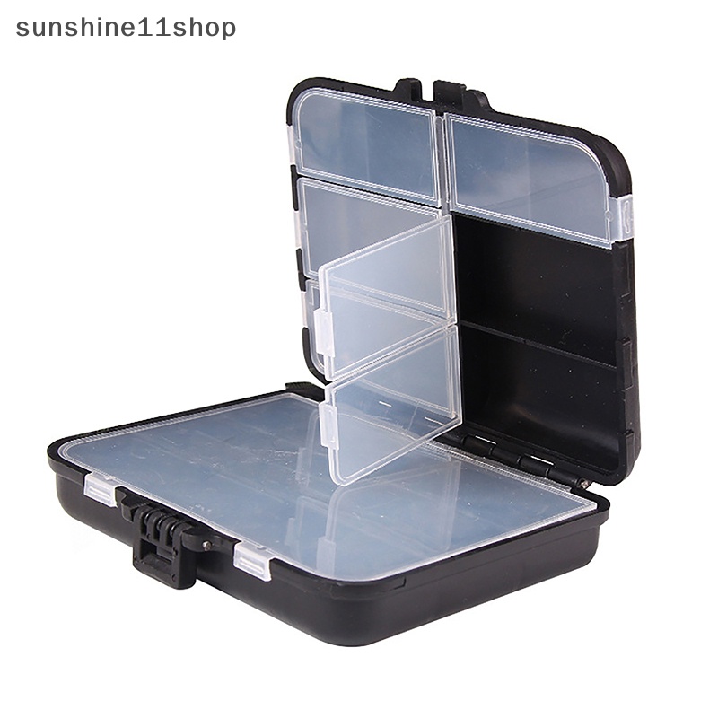 Sho Kotak Penyimpanan Umpan Pancing, Portable Dua Sisi Lure Hook Organizer, Mini Utility Lures Fishing Box N