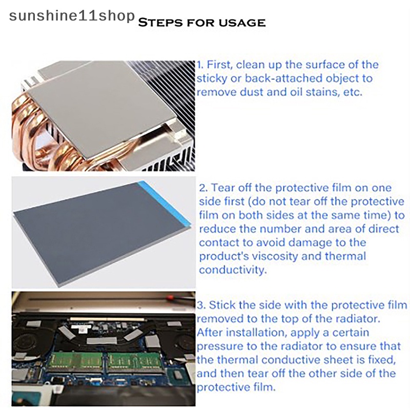 Sho GELID GP-Ultimate 15W/MK Thermal Pad CPU/GPU Graphics Silicone Grease Pad Panas N