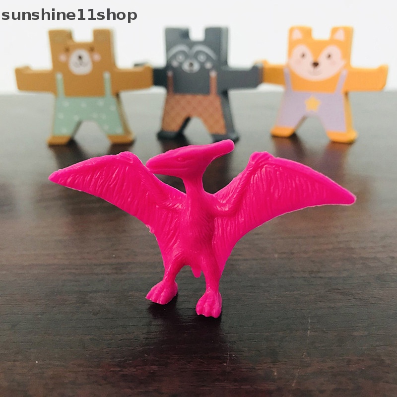 Sho 12 /16 /17Pcs Mainan Luminous Dinosaurus Glow In The Dark Untuk Anak-Anak Model Hewan Mini N