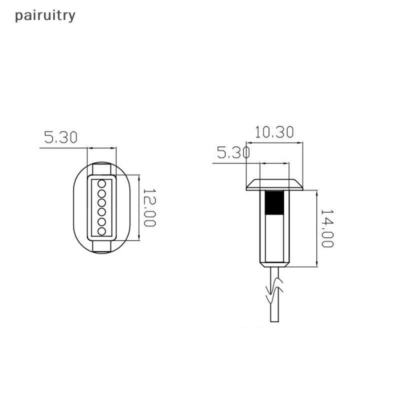 Konektor USB PRT 4pin Tekan Tipe-C Anti Air Dengan PH 2.0 Female Socket PRT