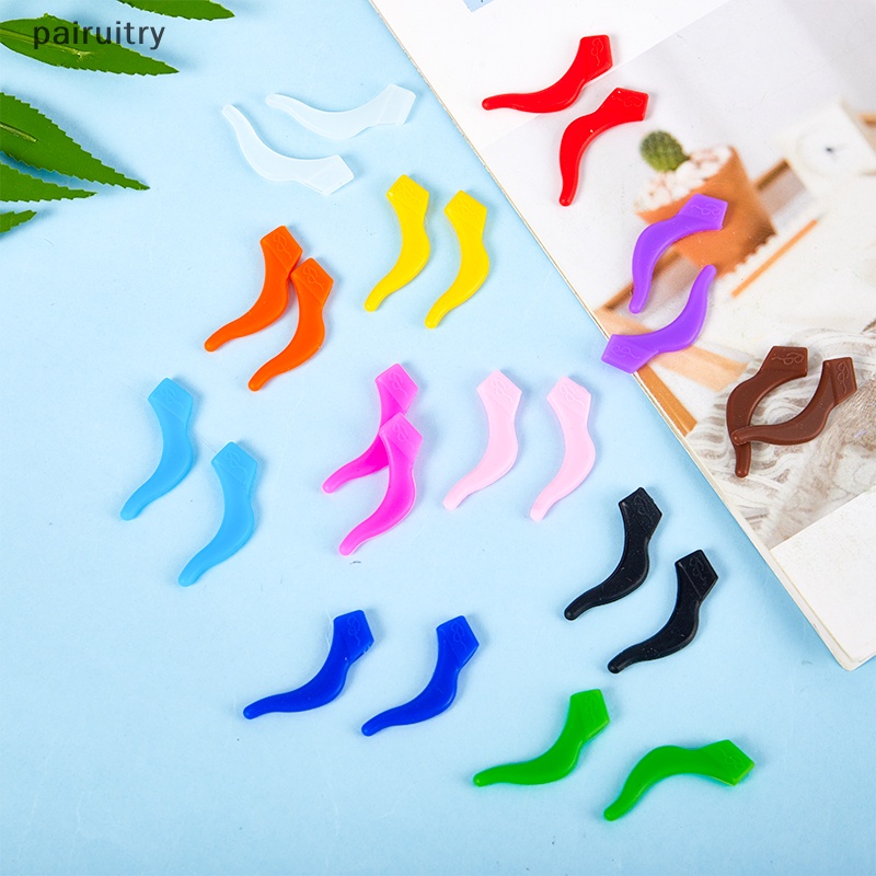 Prt 2Pcs Anti-Slip Tip Ear Grip Silicone Hook Kacamata Spectacle Holder Olahraga Candi PRT