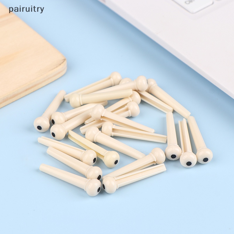 Prt 20Pcs Pin Jembatan Gitar Akustik Untuk 6 String Replacement Plastic Puller PRT
