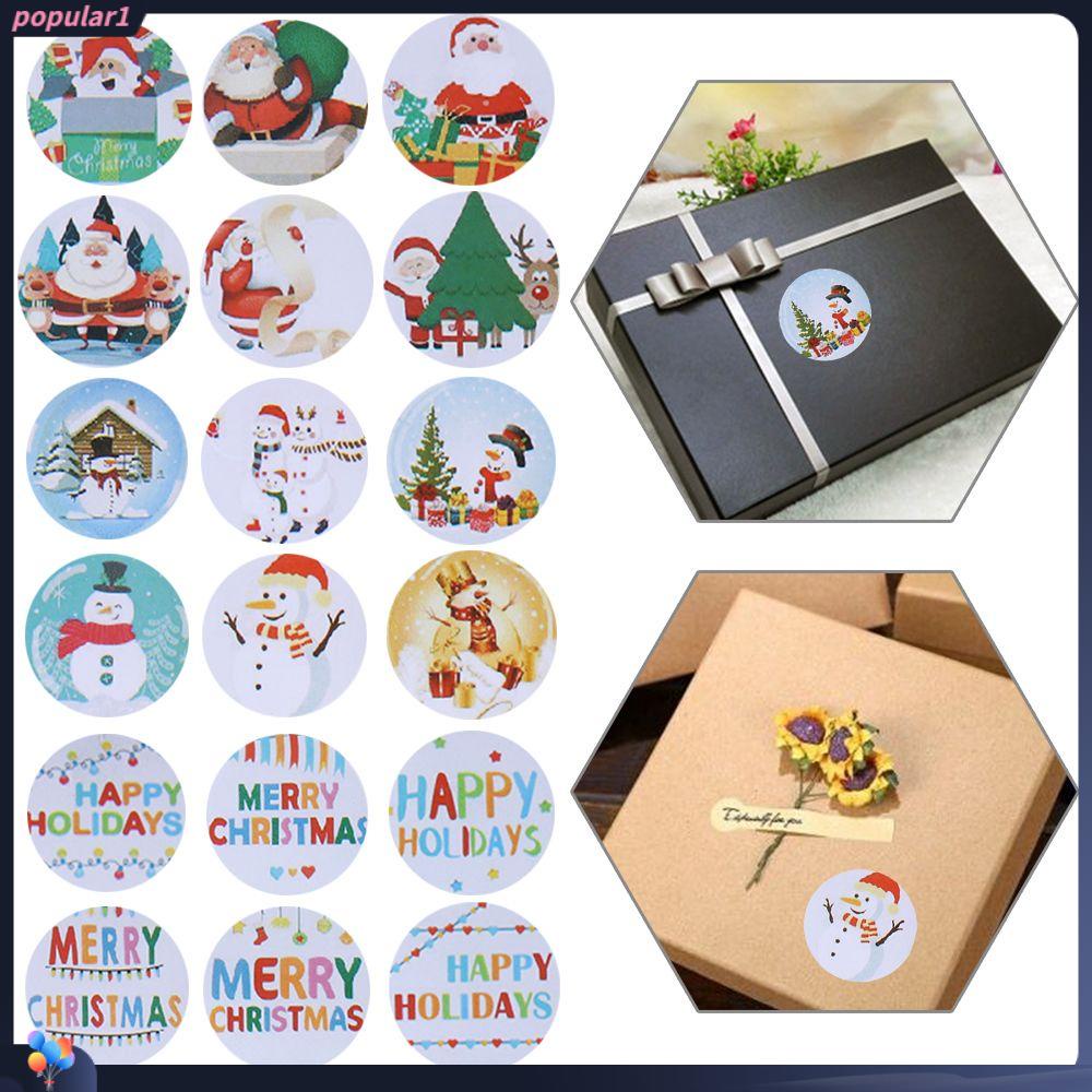 Populer Stiker Natal Perlengkapan Pesta Pernikahan Dekorasi Baking Sign Seal Sticker