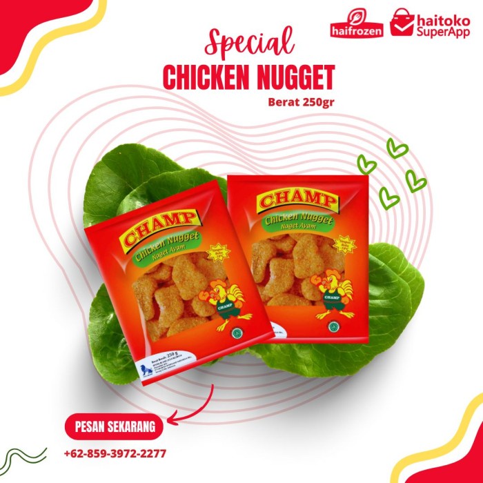 

Champ Chicken Nugget 250 gr