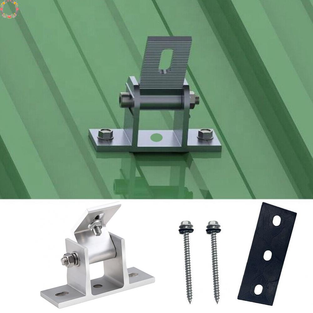 1pc Peninggi Badan Solar Panel Rotatable Dengan Braket Sudut Tempel Pemasangan Atap