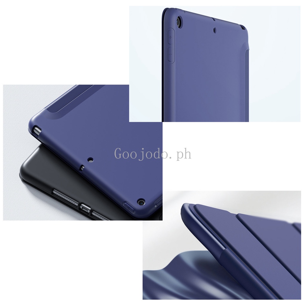 Untuk ipad 9.7 inch 10.2 inch 10.5 10.9 10th 5 6 7 8 9 10 th Gen mini 1 2 3 4 Air Pro 11.0 Tablet Smart Case flip Tri Lipat Lengan Soft shell Cover