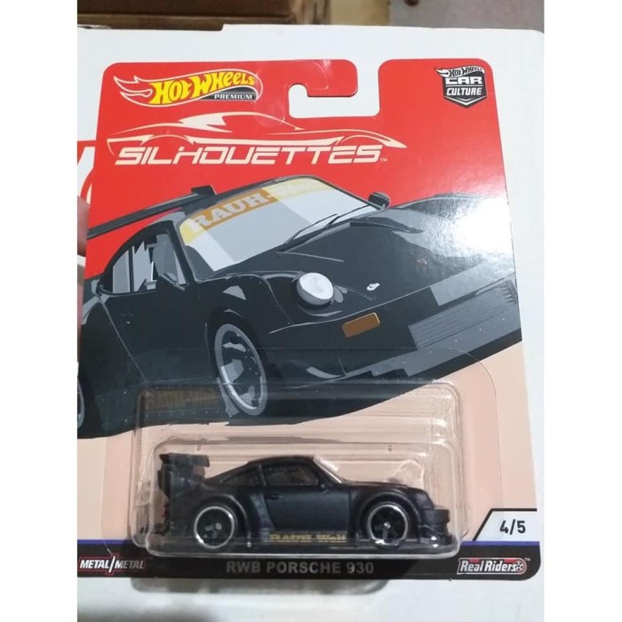 HW HOT WHEELS SILHOUETTES RWB PORSCHE 930 HITAM