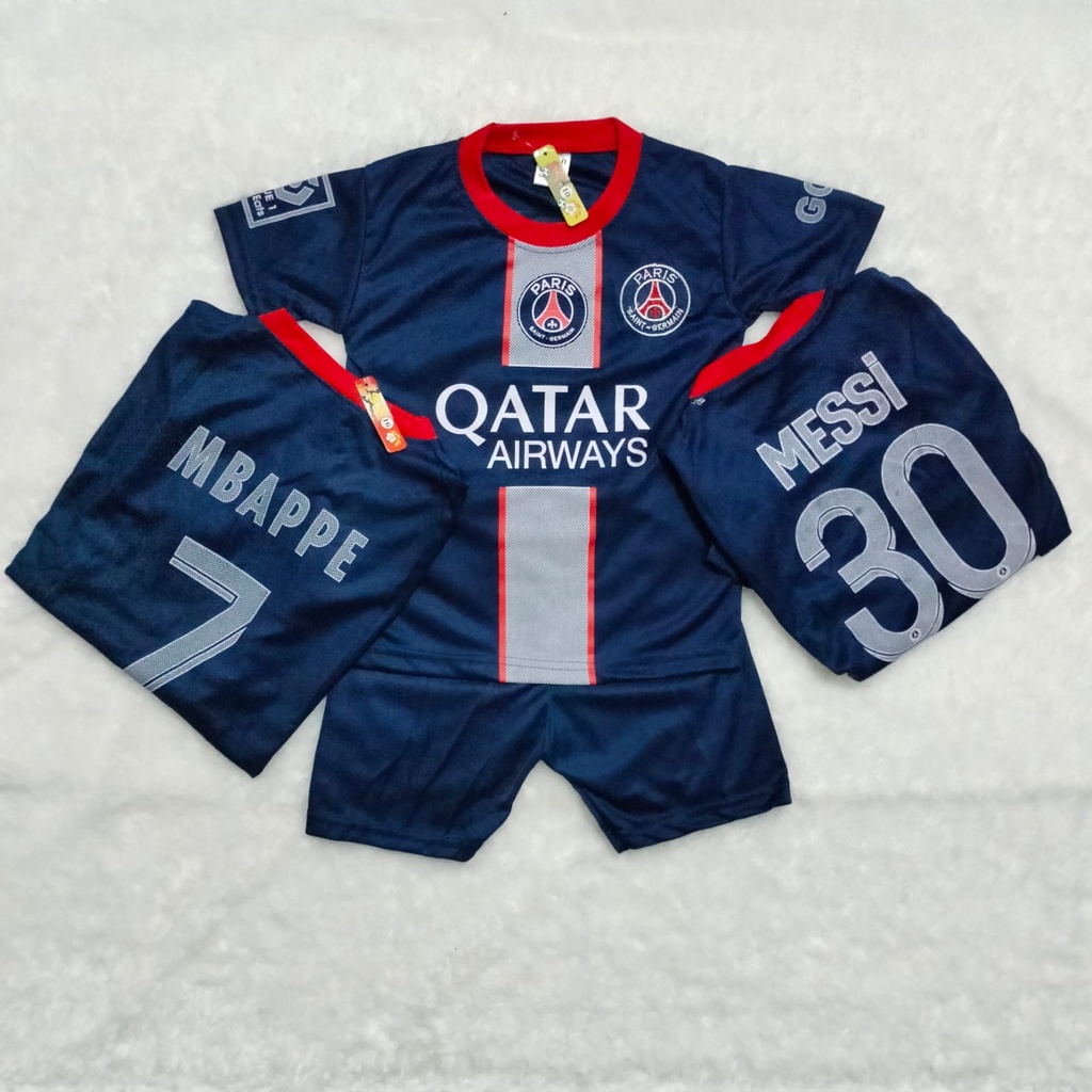 setelan baju bola anak-anak PSG terbaru 2022-2023