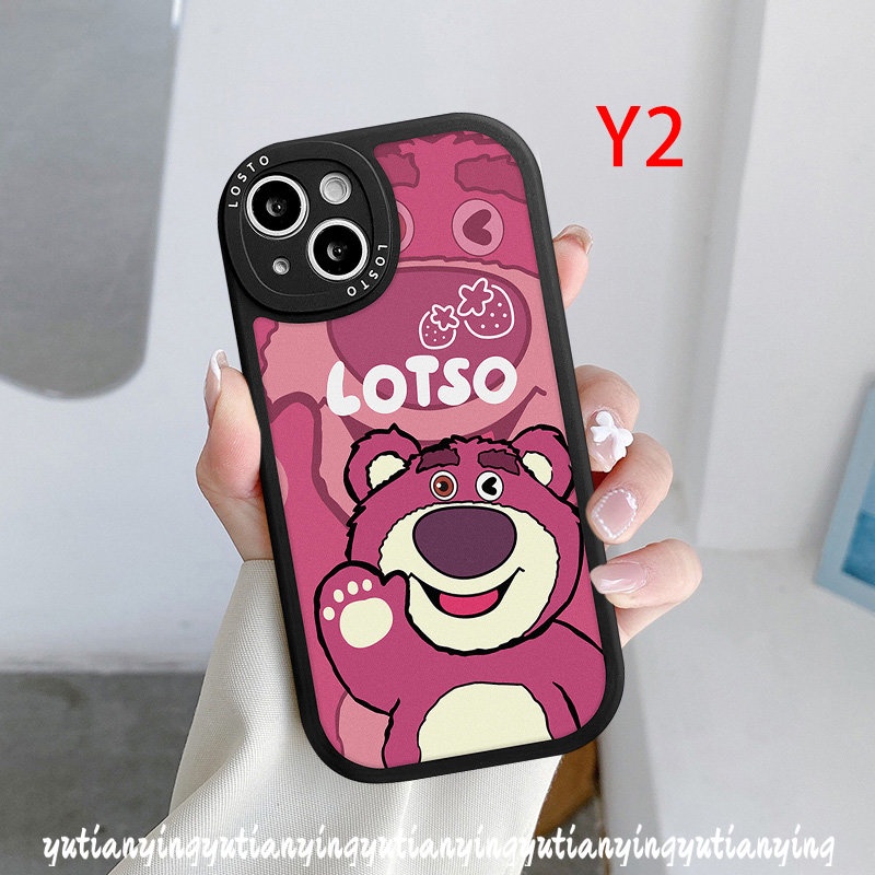 Kartun Lucu Strawberry Bear Manyo Case Untuk Redmi A1 9A 10 9C 9C NFC 9 Redmi9A Redmi10 Redmi9C RedmiA1 Soft Cover