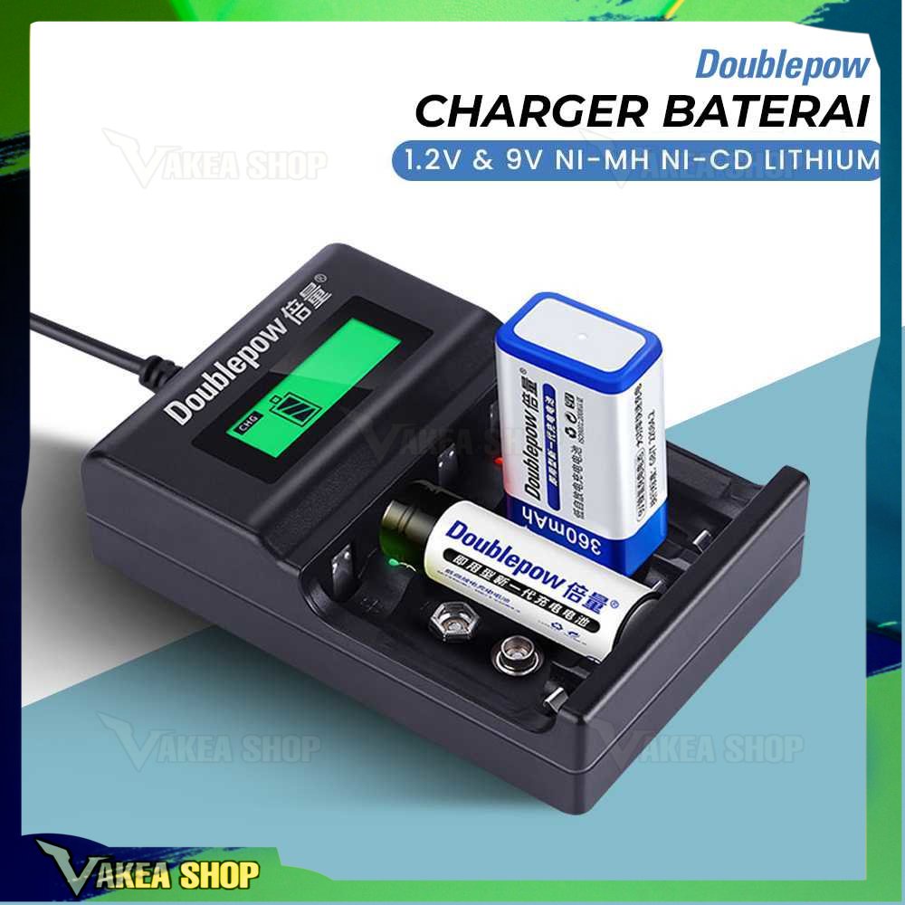 Doublepow Charger Baterai 1.2V & 9V NI~MH NI~CD Lithium ~ DP~UK95