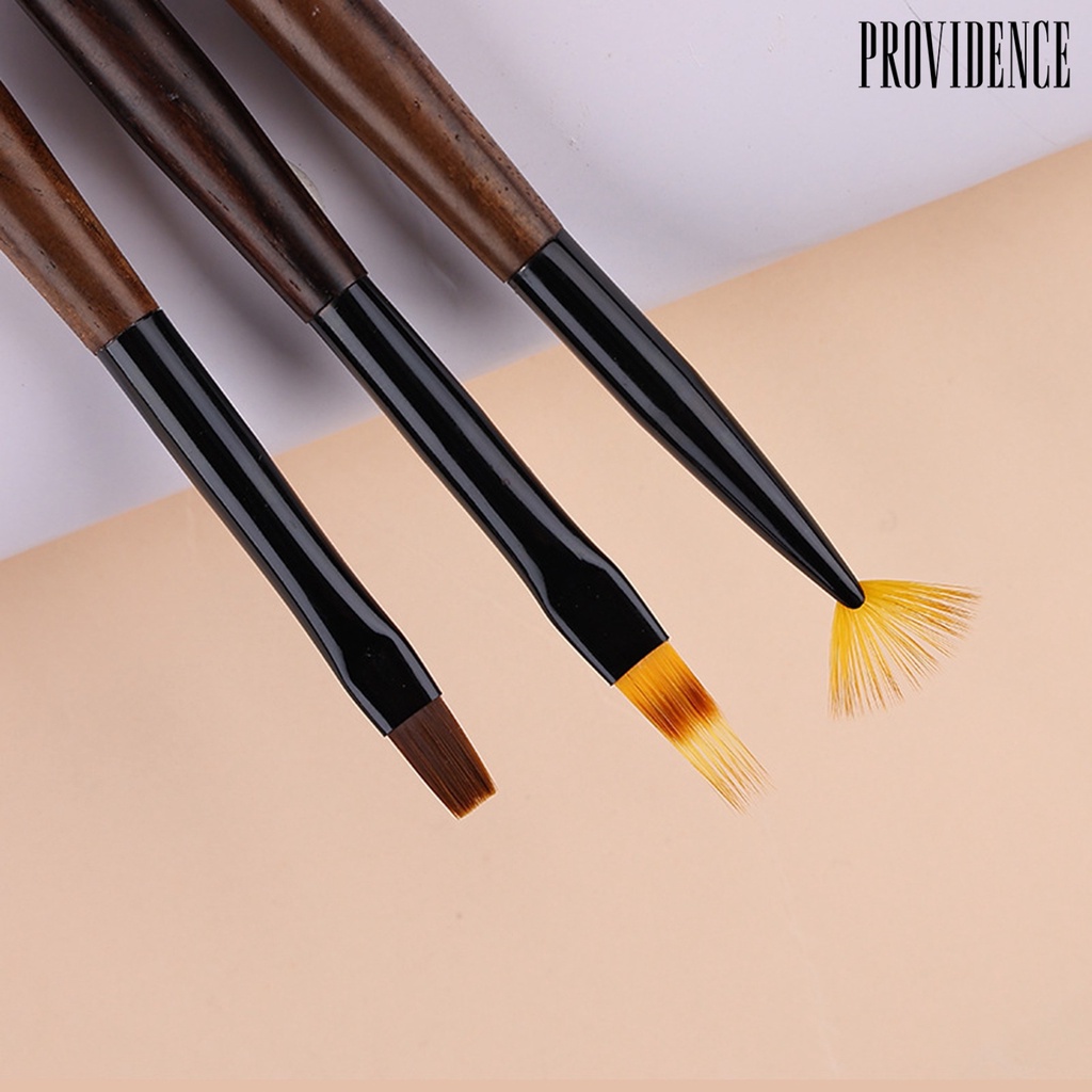 Providence Pena Gambar Kuku Bulu Fleksibel Tidak Menggeser Ketekunan Tinggi DIY Garis Manicure Lukisan Gradien Shading Nail Pen Nail Salon Supply