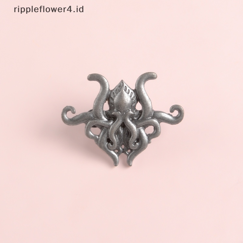 {rippleflower4.id} Cthulhu Lencana Bros Pin Kerah Untuk Baju Ransel Topi Hiasan Perhiasan~