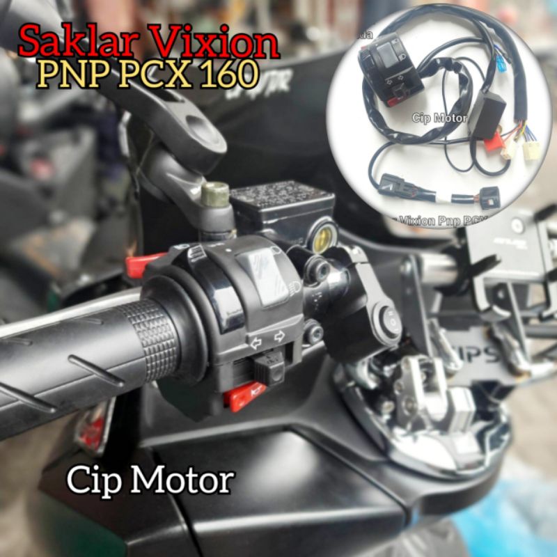 Saklar Vixion Pnp PCX 160 original Minda Holder Switch On Off Lampu PCX 160