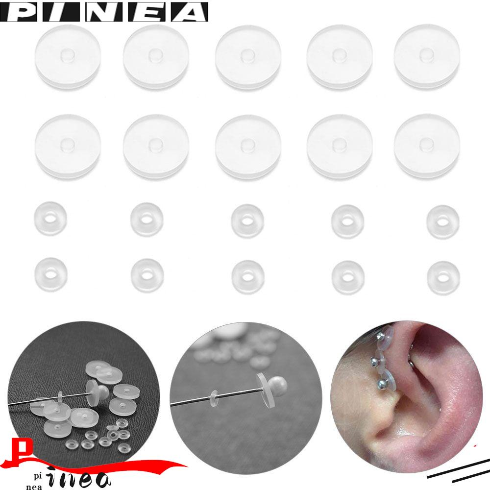 Nanas Piercing Healing Silicone Discs Benjolan Soft Gasket Spacers Disc Dengan Cincin Bulat Anti Melorot