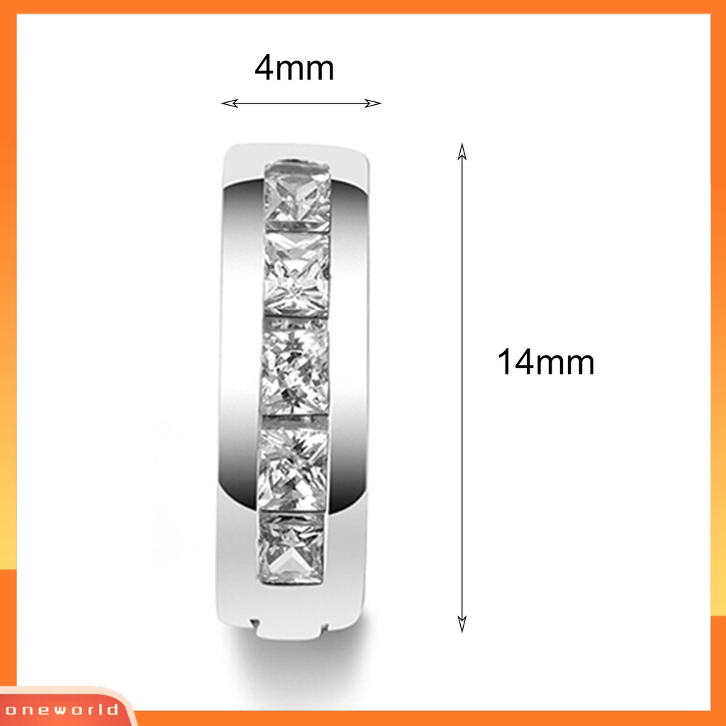 [WOD] Ear Clip Kancing Telinga Berlian Imitasi Lapis Silver Berkilau Untuk Pesta