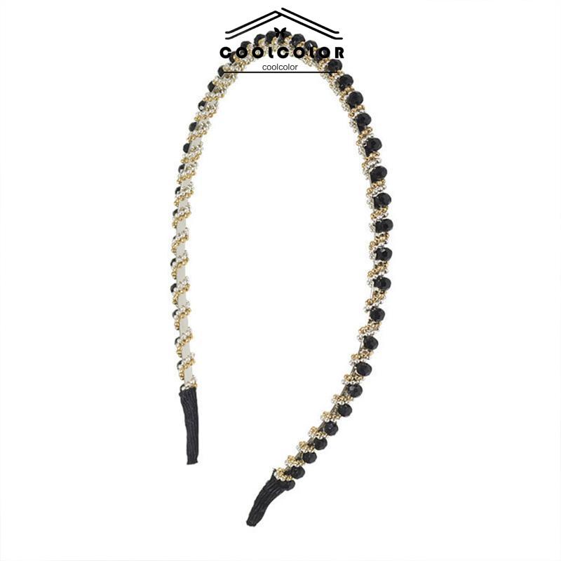 COD❤️Bando Wanita Premium Diamond Metal Fashion Korea Bandana Mutiara Rambut- cl