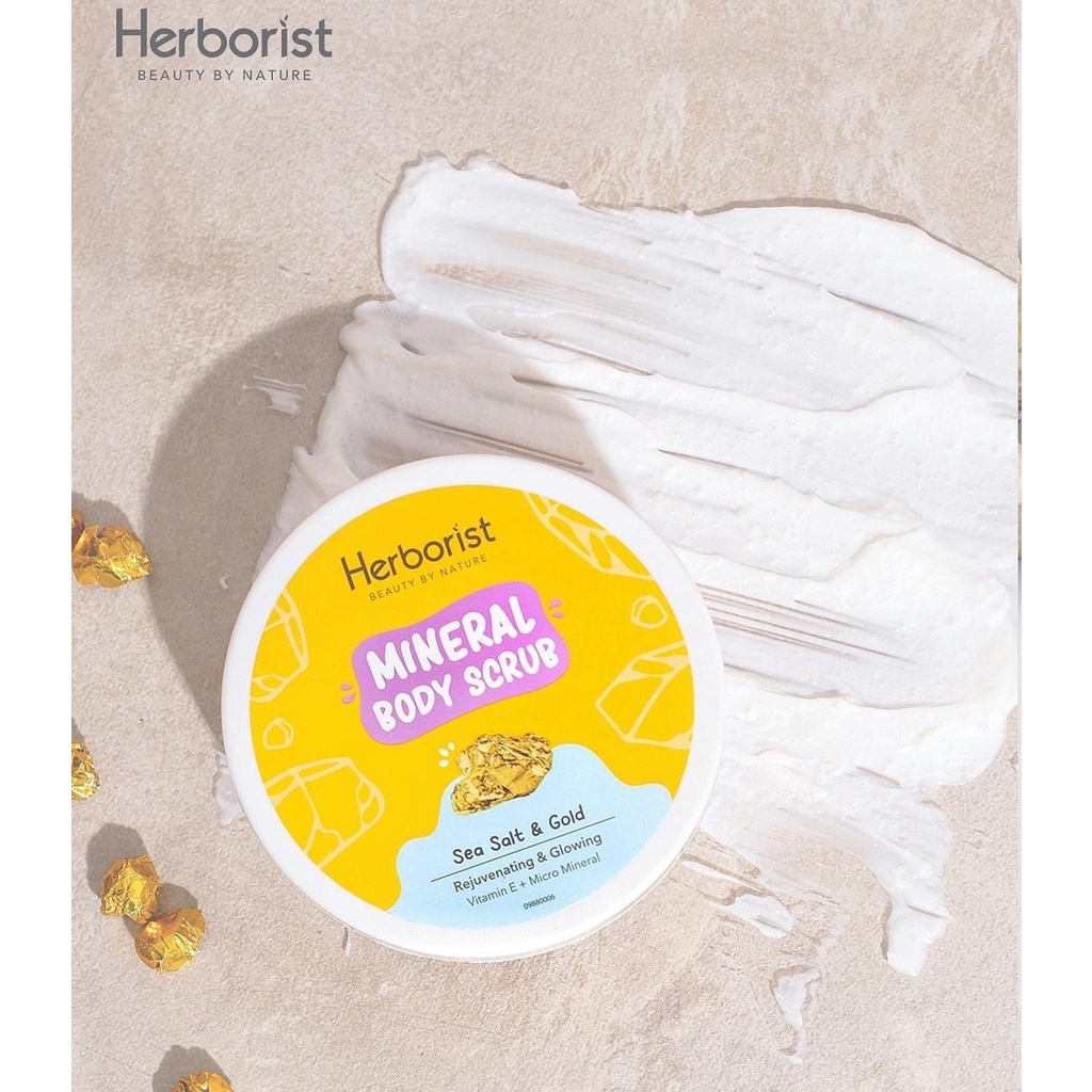 HERBORIST Mineral Body Scrub Sea Salt Lulur Mandi Badan Bersih Original COD MEDAN Girlsneed77