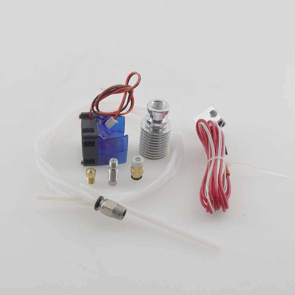 Populer V6 Blok Pemanas 3D Printer Bagian stainless steel nozzle Tenggorokan extruder Semua Logam V6 hotend