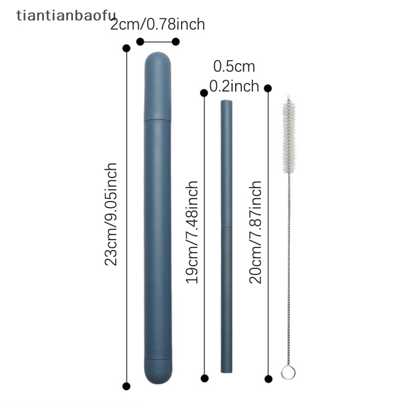 [tiantianbaofu] Plastic Straw Sedotan Minum Plastik Lurus Dengan Sikat Pembersih Butik Dekorasi Pesta