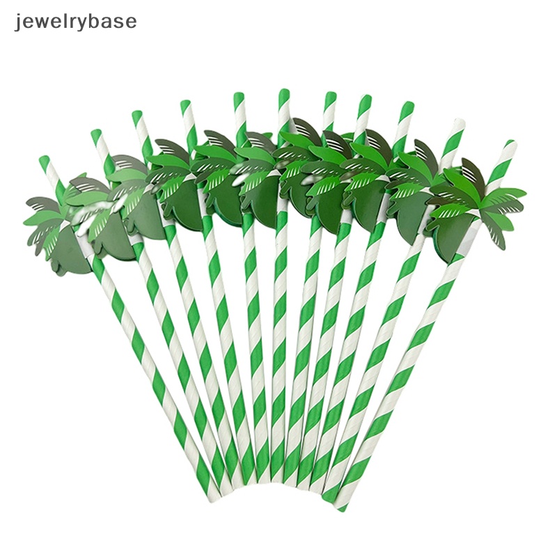 [jewelrybase] 50 Pcs Sabut Kelapa Sarang Lebah Kertas Sedotan Sekali Pakai Degradable Pesta Minum Butik