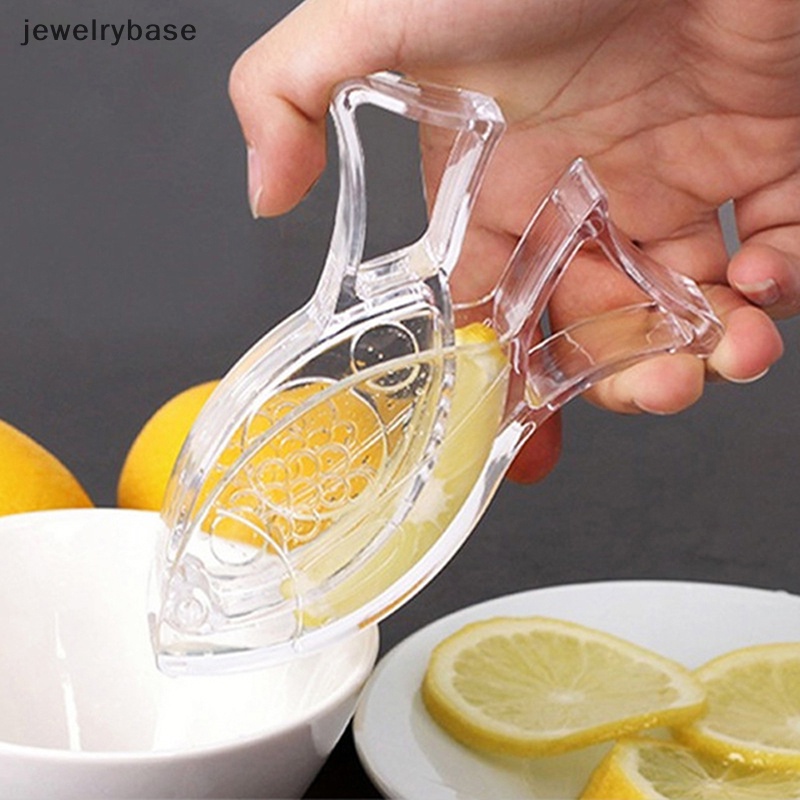 [jewelrybase] Alat Peras Lemon Slice Manual Akrilik Transparan Juicer Buah Lemon Juicer Klip Butik