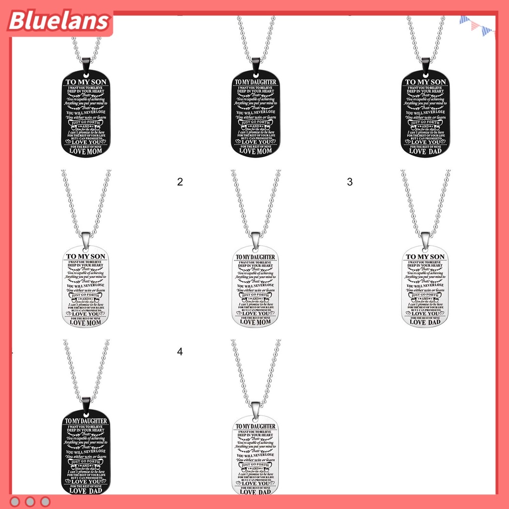 [BLS] Bola Rantai Hip Hop Penjaga Kalung Baja Titanium Untuk Anakku Tag Sweater Kalung Perhiasan Aksesori