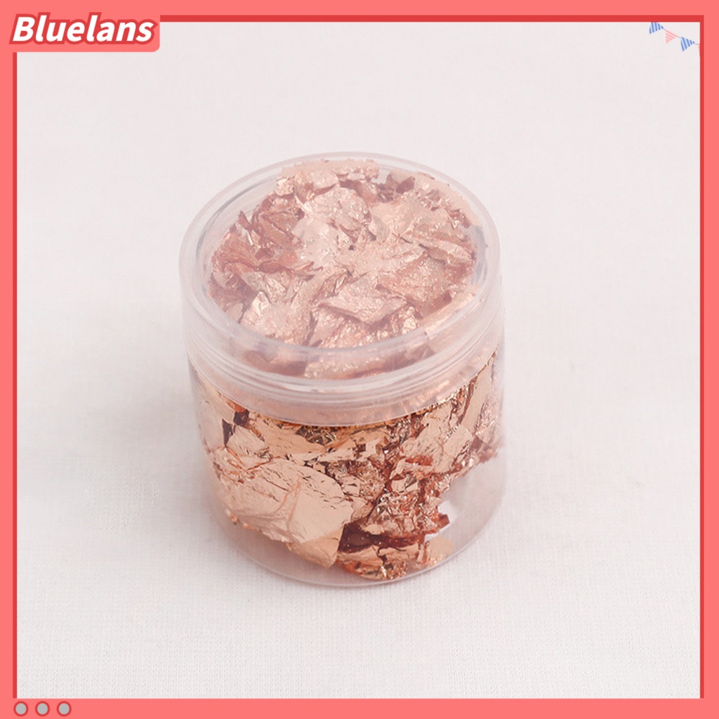 [BLM] 1botol Manicure Foil Decal Anti Luntur Multifungsi Nice-looking Nail Art Kertas Foil Warna Emas Untuk Wanita