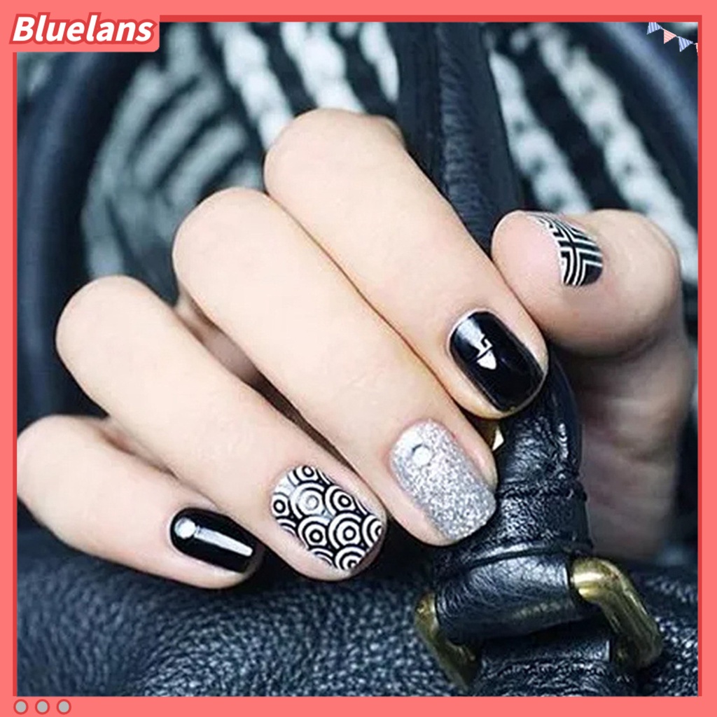 [BLM] Nail Pen Nice-looking Mudah Disimpan Metal Nail Art Drawing Liner Hadiah Gadis