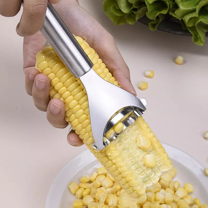 Alat Pengupas Biji Jagung Stainless Pisau Serut Corn Peeler Praktis