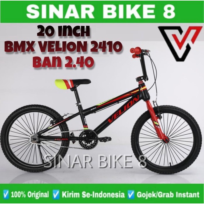 Sepeda Anak Laki BMX VELION 2410 Ukuran 20 Inch Ban 2.40 ( Ban Kecil )