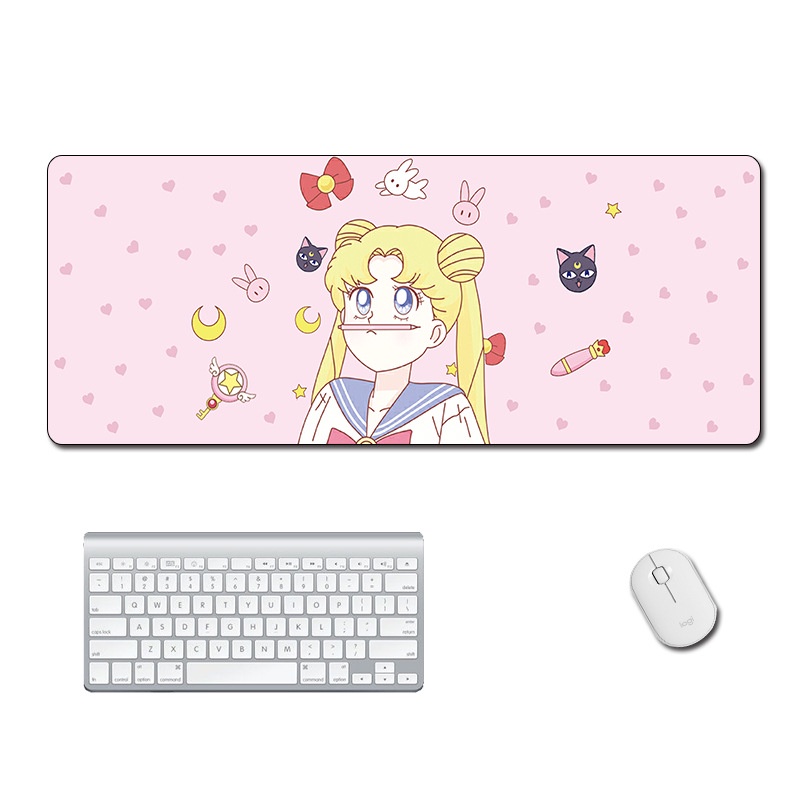 Sailor Moon Mouse Pad Anime Mousepad Alas Meja Gaming Aksesoris Pc Kantor Karpet Lucu Mousepads Deskmat Gamer Keyboard Cabinet [ZK]