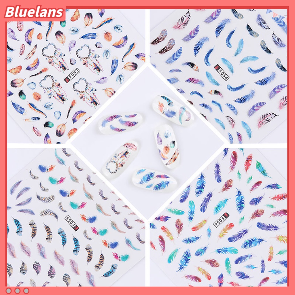 [BLM] Feather Decal Dream Catcher Kertas Cantik Fashionable Nail Art Sticker