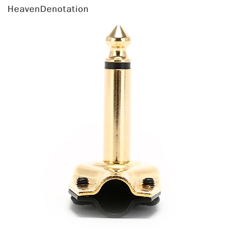 [HeavenDenotation] 6.35mm Efek Gitar Pedal Konektor Jack Adaptor Colokan Gitar Listrik HDV