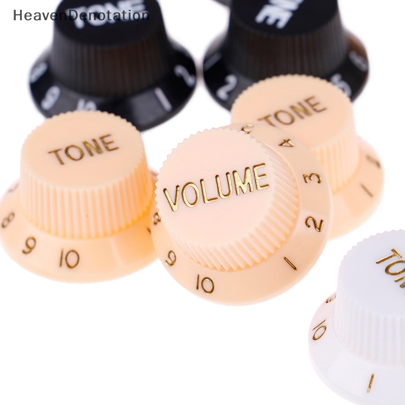 [HeavenDenotation] Guitars strat knob Tombol Kontrol 1-Volume 2-Tone Untuk Gitar HDV