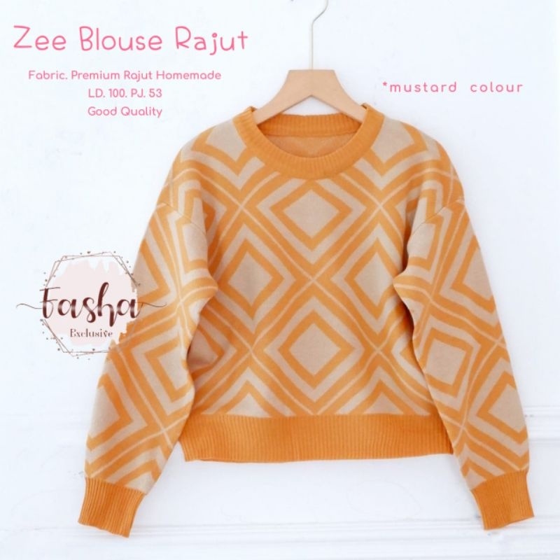 ZEE BLOUSE RAJUT ORI FAHSA | Premium Rajut handmade