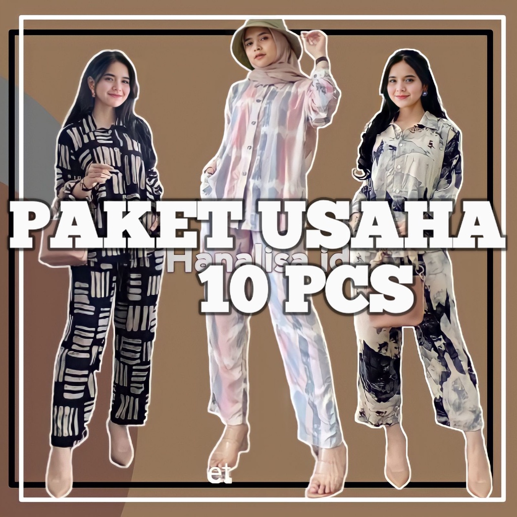 10 PCS PAKET USAHA GROSIR ONE SET RAYON